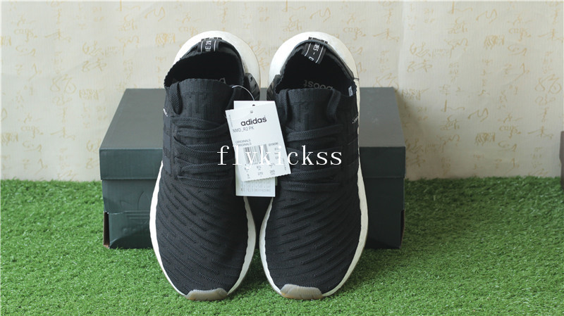 Real Boost Adidas NMD R2 Primeknit Black